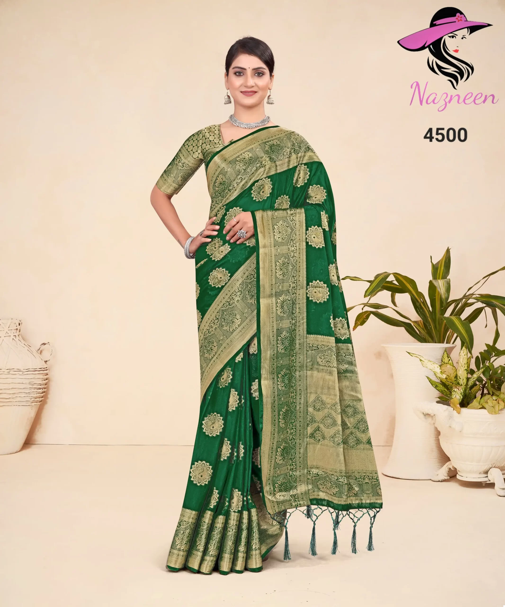 Nazneen Julissa Pure Viscose Wholesale Sarees Catalog — Wholesale Sarees, MPA wholesale from Surat - Gallery Image 4