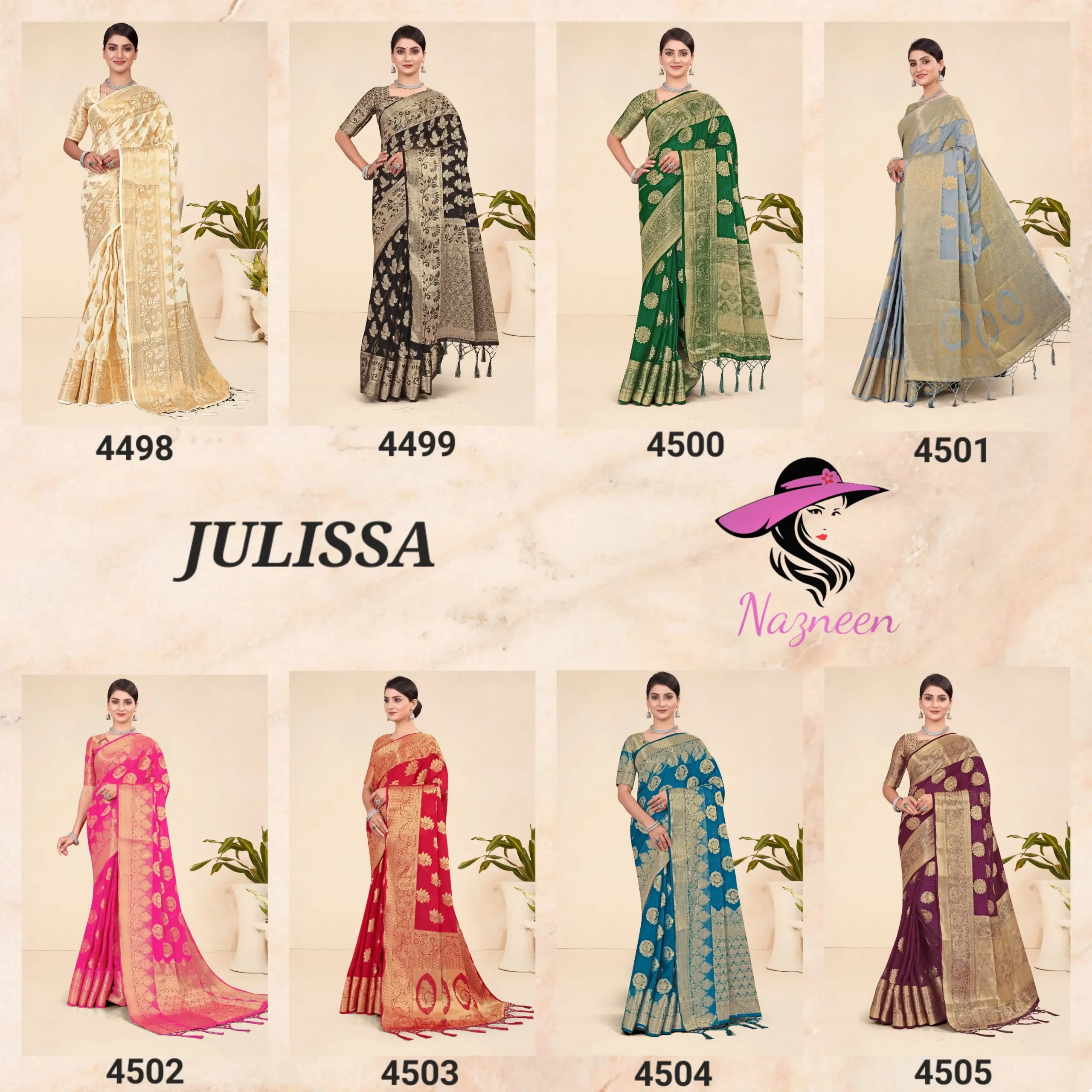 Nazneen Julissa Pure Viscose Wholesale Sarees Catalog — Wholesale Sarees, MPA wholesale from Surat — view 9