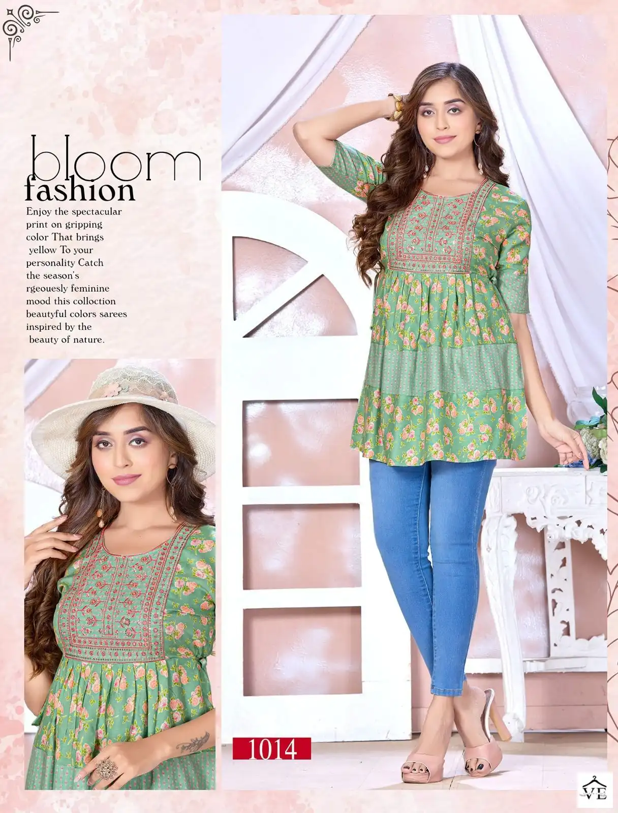 Vardan Ethnic Jlf Kiddy 3 14 Kg Rayon Wholesale Short Kurtis Catalog — Wholesale Kurtis, MPA wholesale from Surat - Gallery Image 4