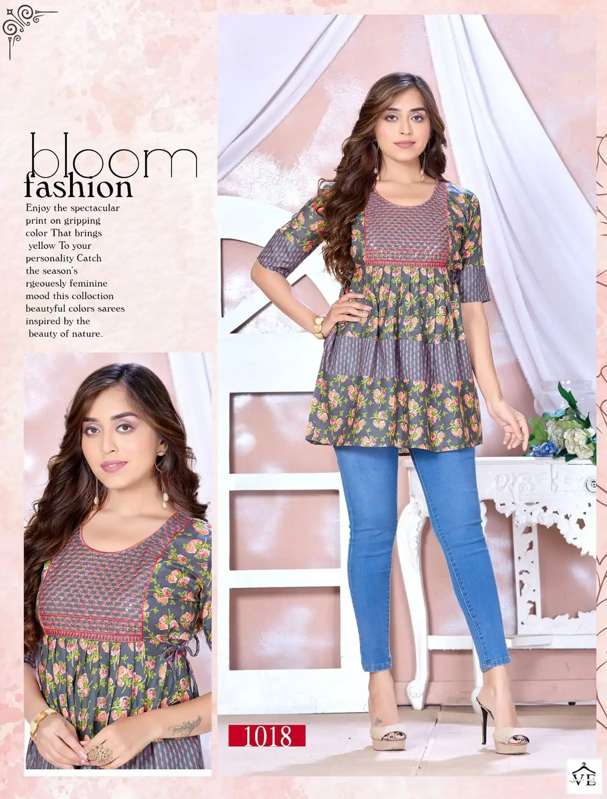 Vardan Ethnic Jlf Kiddy 3 14 Kg Rayon Wholesale Short Kurtis Catalog — Wholesale Kurtis, MPA wholesale from Surat - Gallery Image 8