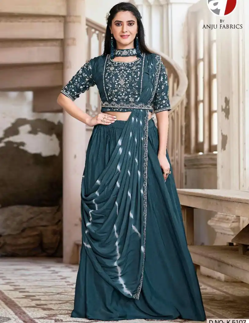 Anju Fabrics K 1507 Dola Silk Wholesale Beautiful Heavy Work Designer Party Wear Readymade Suits Collection Catalog — Wholesale Salwar Suits, MPA wholesale from Surat — view 1