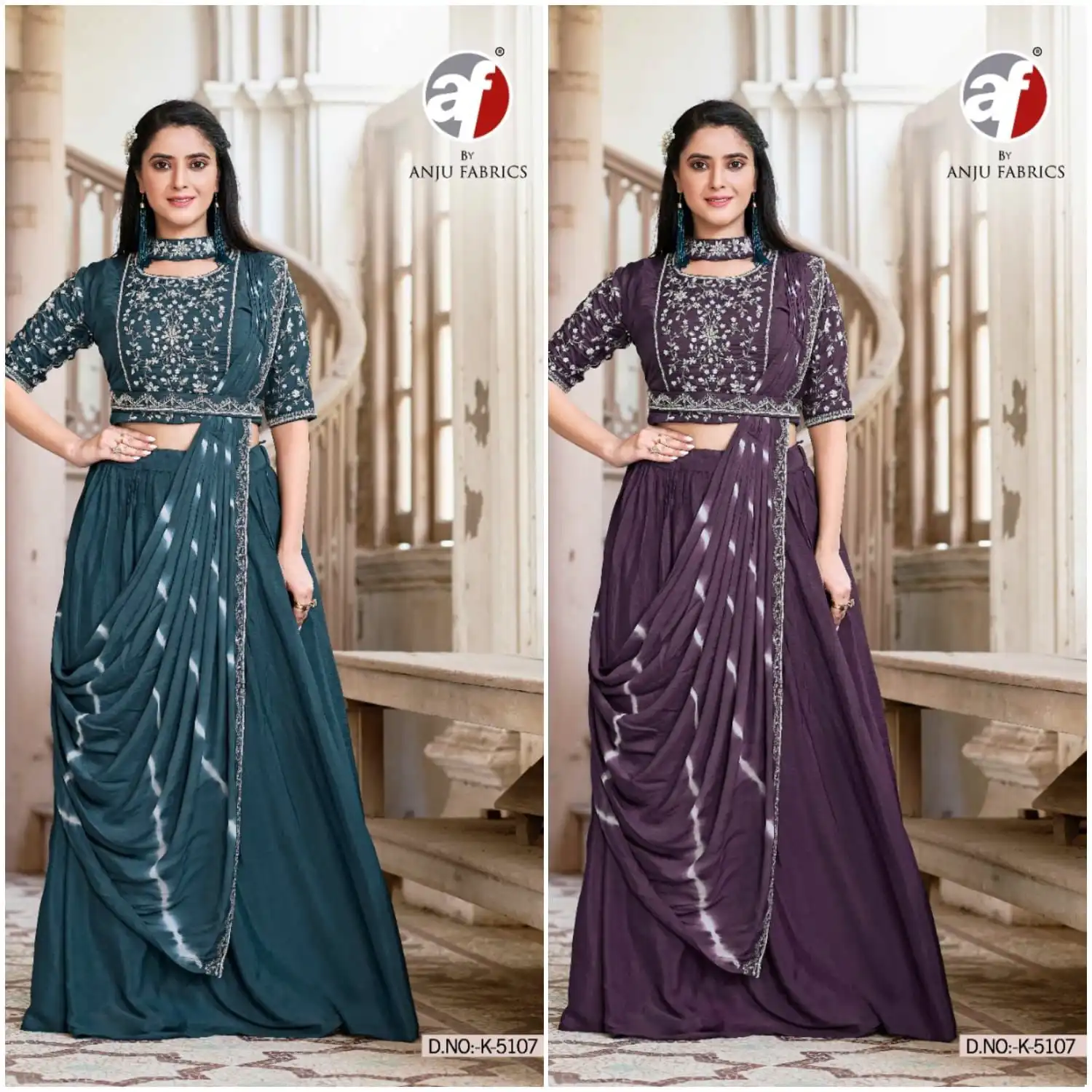 Anju Fabrics K 1507 Dola Silk Wholesale Beautiful Heavy Work Designer Party Wear Readymade Suits Collection Catalog — Wholesale Salwar Suits, MPA wholesale from Surat — view 2