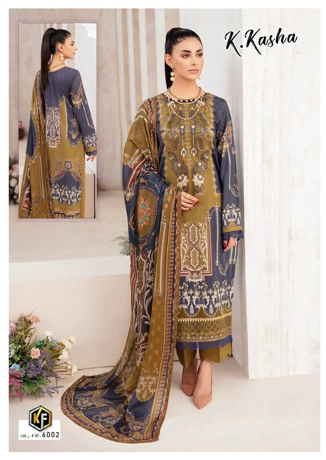 Keval K Kasha Vol 6 Cotton Wholesale Pakistani Salwar Suit Catalog — Wholesale Salwar Suits, Keval Fab wholesale from Surat - Gallery Image 3