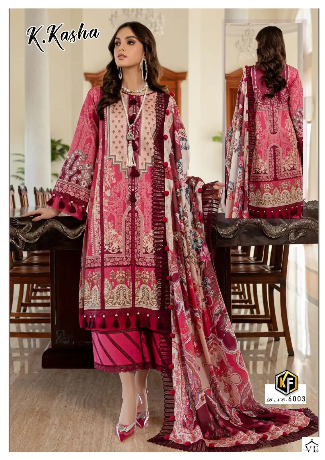 Kaval K Kasha Vol 6 Cotton Wholesale Pakistani Salwar Suit Catalog — Wholesale Salwar Suits, Keval Fab wholesale from Surat - Gallery Image 4