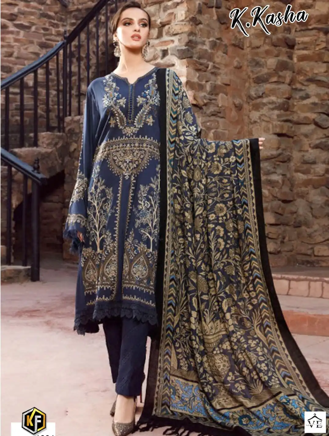 Kaval K Kasha Vol 6 Cotton Wholesale Pakistani Salwar Suit Catalog — Wholesale Salwar Suits, Keval Fab wholesale from Surat — view 1