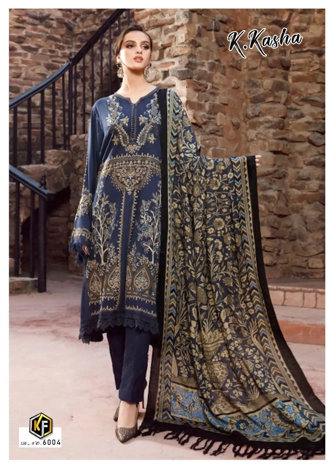 Keval K Kasha Vol 6 Cotton Wholesale Pakistani Salwar Suit Catalog — Wholesale Salwar Suits, Keval Fab wholesale from Surat - Gallery Image 5