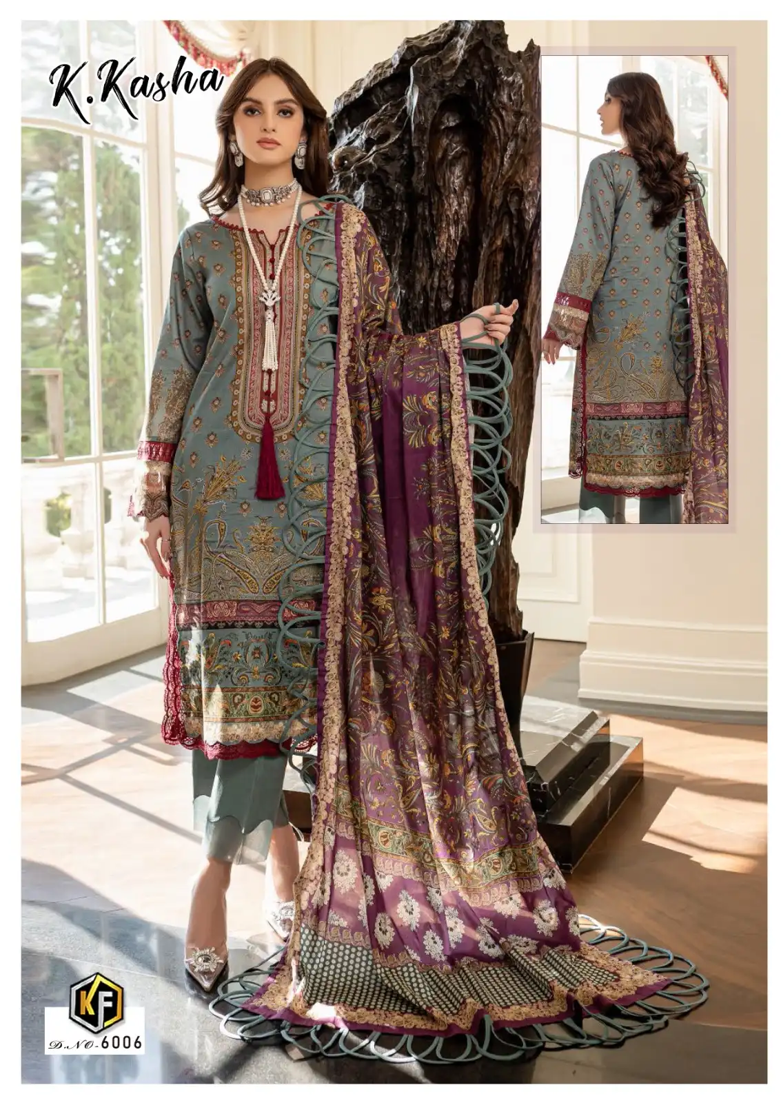 Keval K Kasha Vol 6 Cotton Wholesale Pakistani Salwar Suit Catalog — Wholesale Salwar Suits, Keval Fab wholesale from Surat - Gallery Image 6