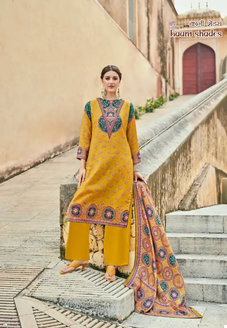 Alok Suits Kaani Shades Pashmina Wholesale Designer Winter Wear Salwar Suit Catalog — Wholesale Salwar Suits, Alok Suit wholesale from Surat - Gallery Image 4