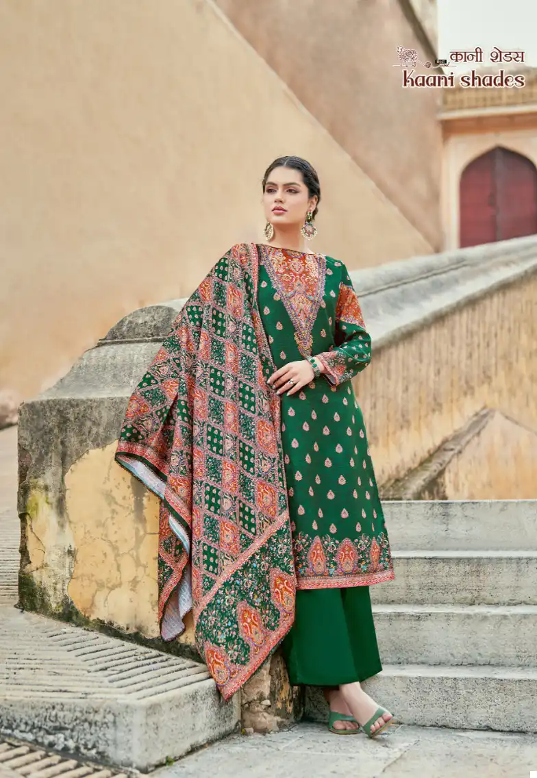Alok Suits Kaani Shades Pashmina Wholesale Designer Winter Wear Salwar Suit Catalog — Wholesale Salwar Suits, Alok Suit wholesale from Surat - Gallery Image 5