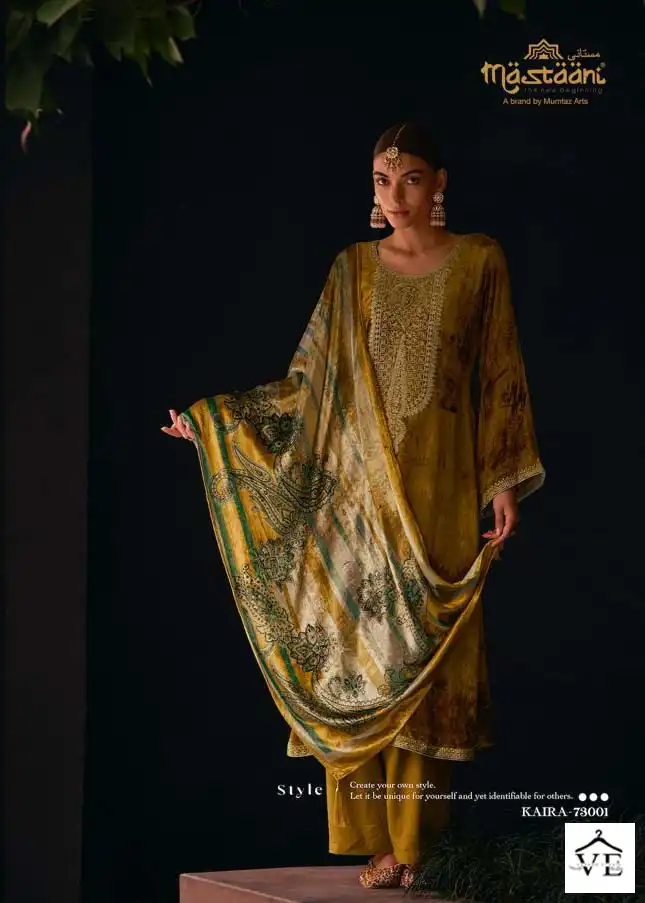 Mumtaz Arts Kaira Velvet Wholesale Beautiful Embroidery Designer Winter Wear Salwar Suit Catalog — Wholesale Salwar Suits, MPA wholesale from Surat - Gallery Image 2