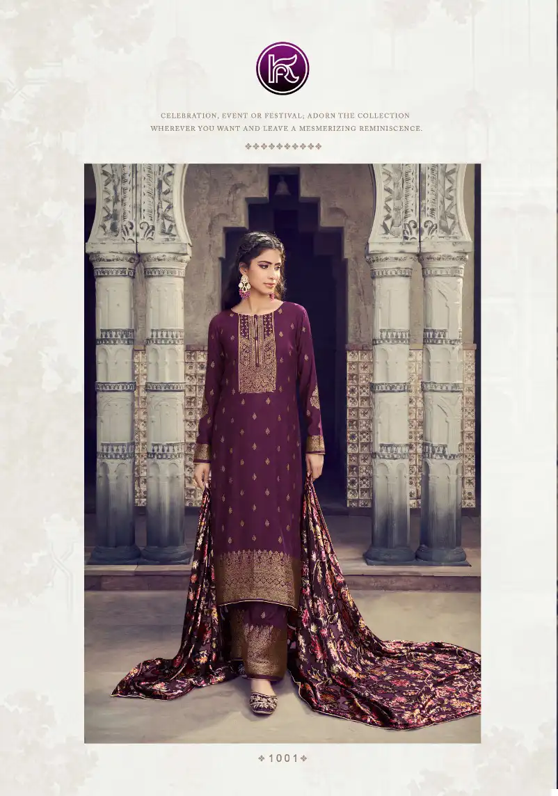 Kala Fashion Kala Brasso Viscose Pashmina Wholesale Designer Winter Wear Salwar Suit Catalog — Wholesale Salwar Suits, MPA wholesale from Surat - Gallery Image 2