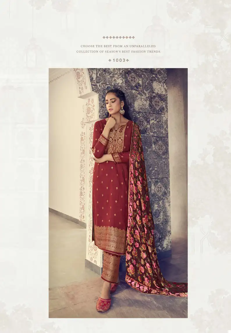 Kala Fashion Kala Brasso Viscose Pashmina Wholesale Designer Winter Wear Salwar Suit Catalog — Wholesale Salwar Suits, MPA wholesale from Surat - Gallery Image 3