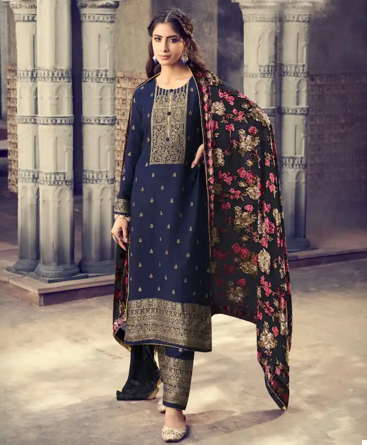 Kala Fashion Kala Brasso Viscose Pashmina Wholesale Designer Winter Wear Salwar Suit Catalog — Wholesale Salwar Suits, MPA wholesale from Surat — view 1