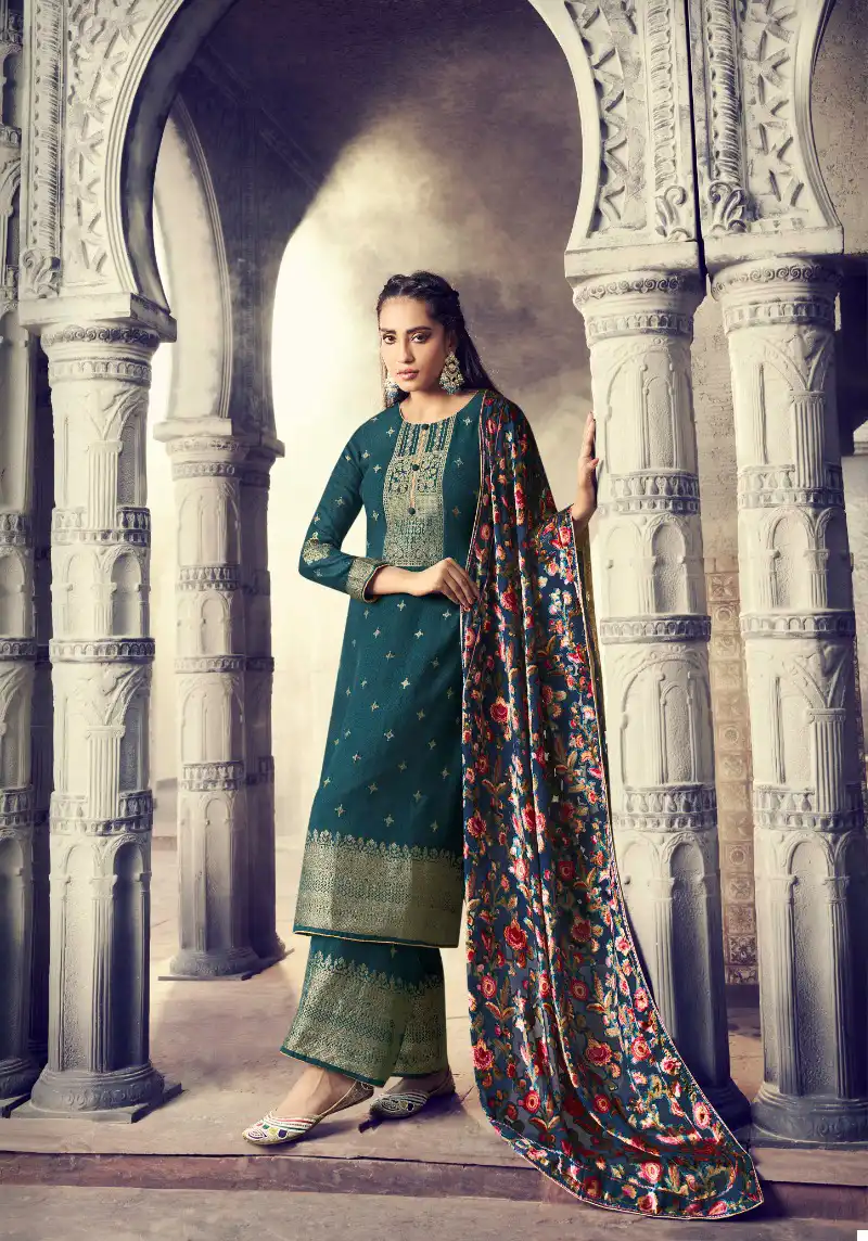 Kala Fashion Kala Brasso Viscose Pashmina Wholesale Designer Winter Wear Salwar Suit Catalog — Wholesale Salwar Suits, MPA wholesale from Surat - Gallery Image 5