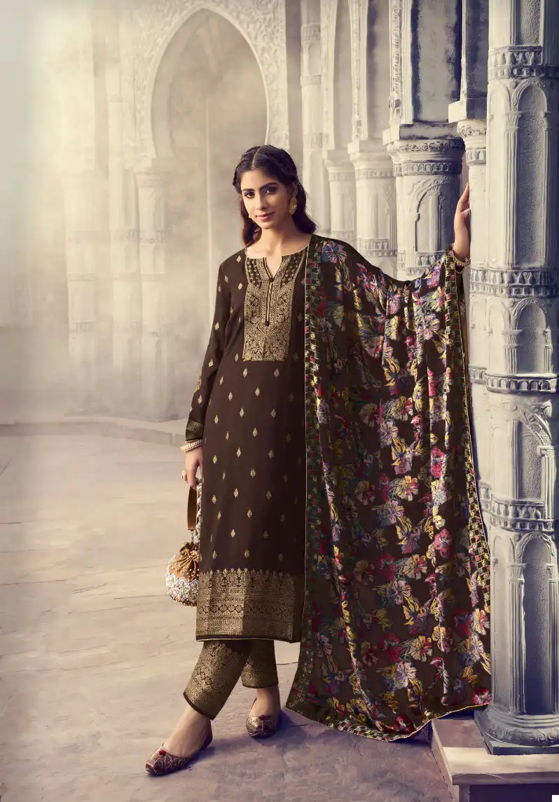 Kala Fashion Kala Brasso Viscose Pashmina Wholesale Designer Winter Wear Salwar Suit Catalog — Wholesale Salwar Suits, MPA wholesale from Surat - Gallery Image 7