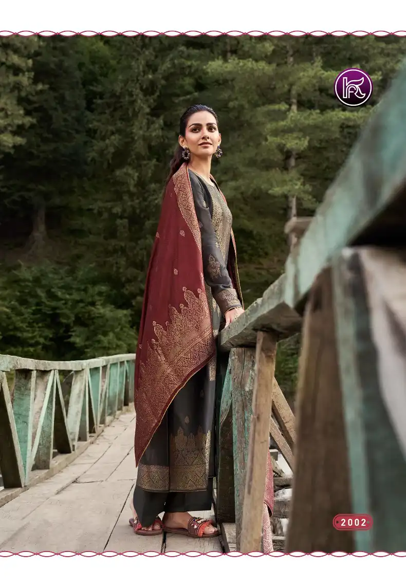Kala Fashion Kala Pashmina 2 Viscose Pashmina Wholesale Designer Winter Wear Salwar Suit Catalog - 6 Pcs Set — Wholesale Salwar Suits, MPA wholesale from Surat - Gallery Image 2
