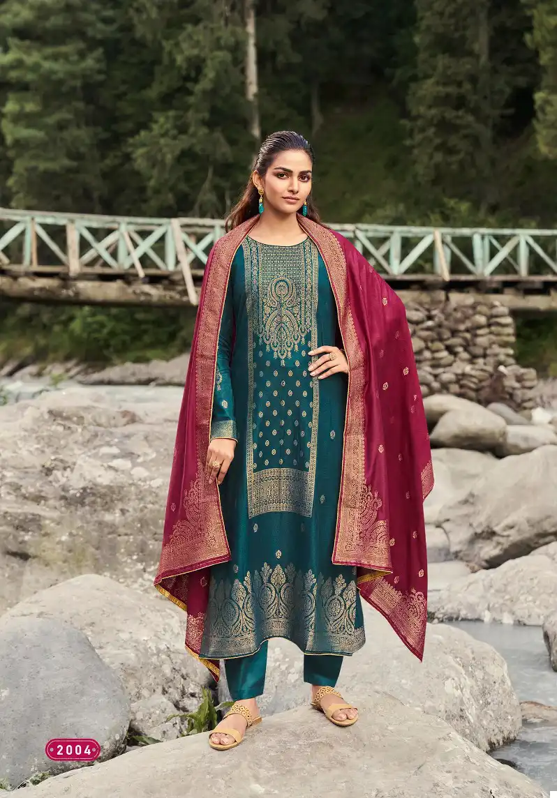 Kala Fashion Kala Pashmina 2 Viscose Pashmina Wholesale Designer Winter Wear Salwar Suit Catalog - 6 Pcs Set — Wholesale Salwar Suits, MPA wholesale from Surat - Gallery Image 4