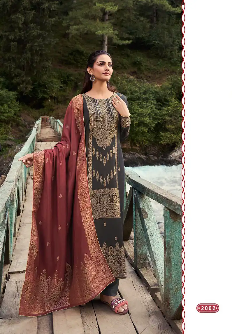 Kala Fashion Kala Pashmina 2 Viscose Pashmina Wholesale Designer Winter Wear Salwar Suit Catalog - 6 Pcs Set — Wholesale Salwar Suits, MPA wholesale from Surat - Gallery Image 5