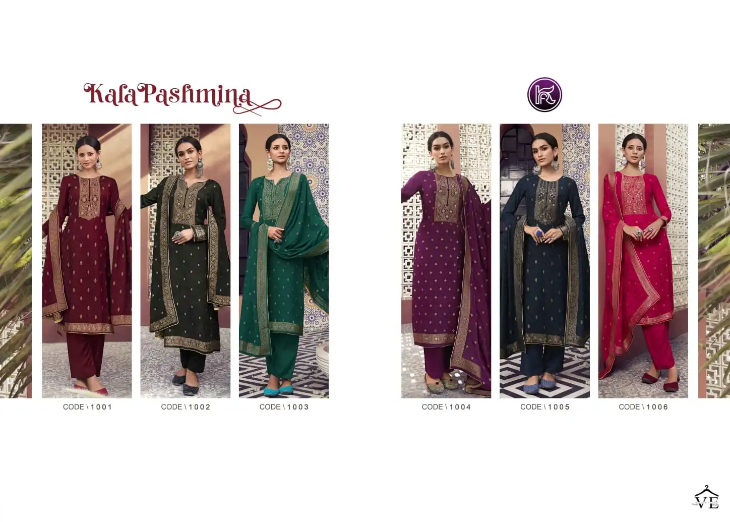 Kala Fashion Kala Pasmina Viscose Pashmina Wholesale Designer Winter Wear Salwar Suit Catalog — Wholesale Salwar Suits, MPA wholesale from Surat — view 6