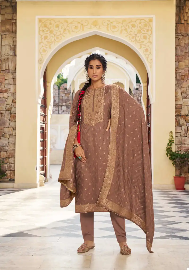 Kala Fashion Kala Pasmina 5 Viscose Pashmina Wholesale Designer Winter Wear Salwar Suit Catalog — Wholesale Salwar Suits, MPA wholesale from Surat - Gallery Image 2