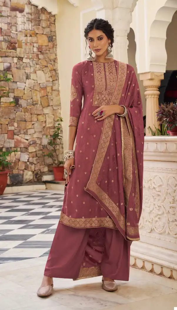 Kala Fashion Kala Pasmina 5 Viscose Pashmina Wholesale Designer Winter Wear Salwar Suit Catalog — Wholesale Salwar Suits, MPA wholesale from Surat - Gallery Image 3