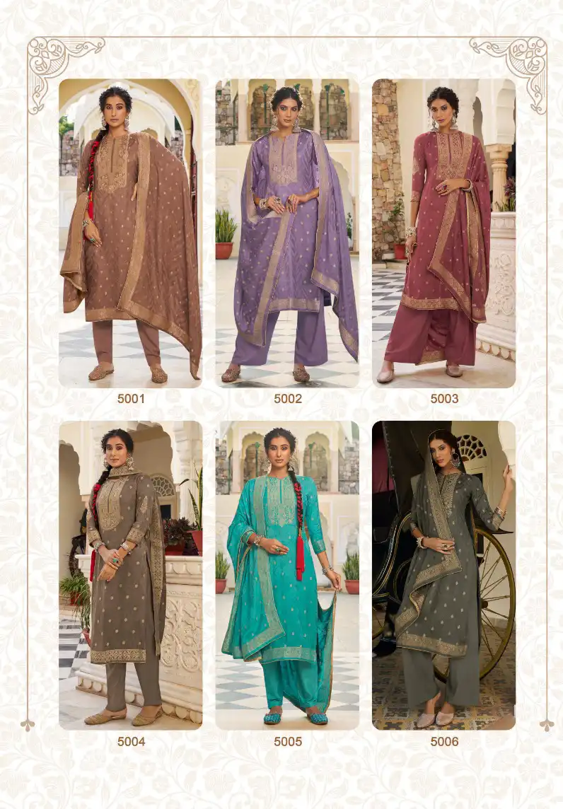 Kala Fashion Kala Pasmina 5 Viscose Pashmina Wholesale Designer Winter Wear Salwar Suit Catalog — Wholesale Salwar Suits, MPA wholesale from Surat — view 7