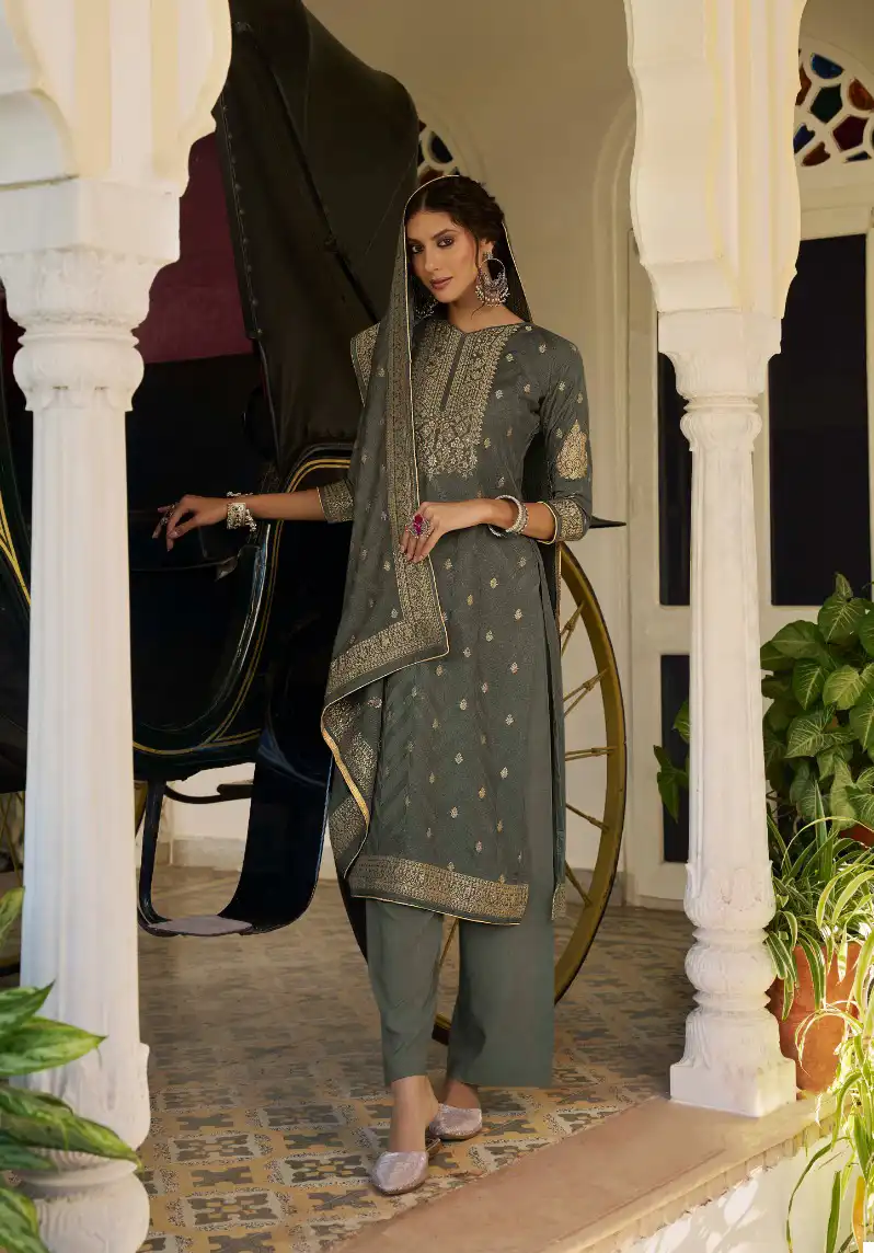 Kala Fashion Kala Pasmina 5 Viscose Pashmina Wholesale Designer Winter Wear Salwar Suit Catalog — Wholesale Salwar Suits, MPA wholesale from Surat - Gallery Image 5