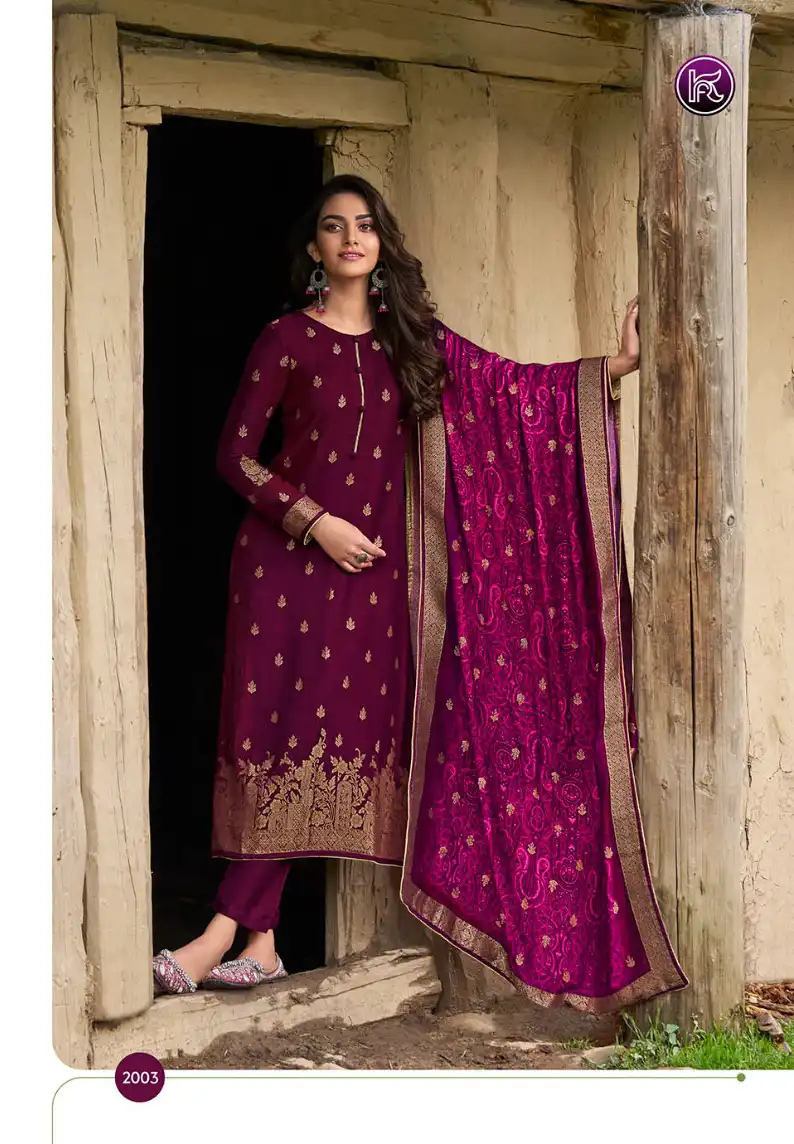 Kala Fashion Kala Print 2 Viscose Pashmina Wholesale Designer Winter Wear Salwar Suit Catalog - 6 Pcs Set — Wholesale Salwar Suits, MPA wholesale from Surat - Gallery Image 2