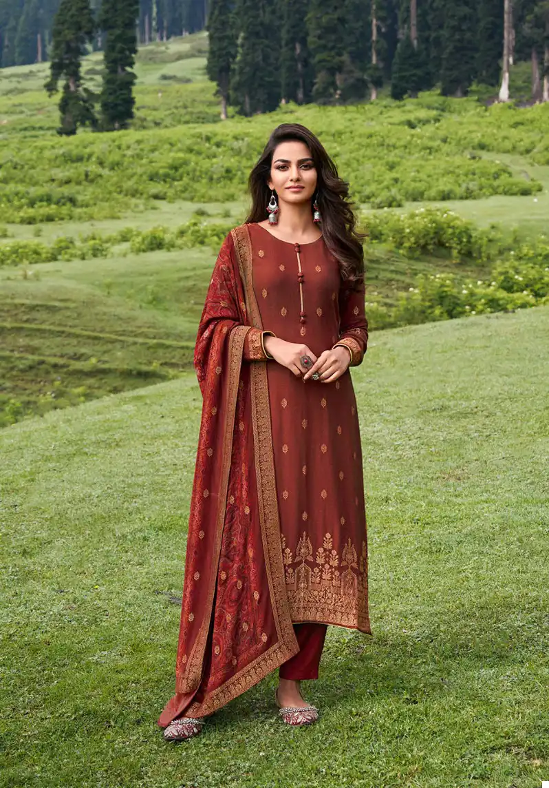 Kala Fashion Kala Print 2 Viscose Pashmina Wholesale Designer Winter Wear Salwar Suit Catalog - 6 Pcs Set — Wholesale Salwar Suits, MPA wholesale from Surat - Gallery Image 3