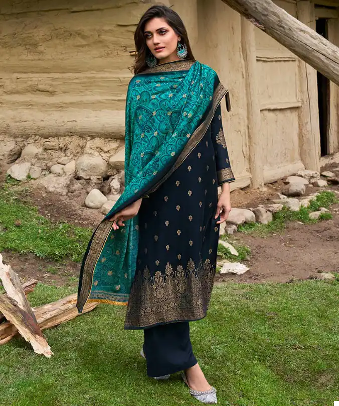 Kala Fashion Kala Print 2 Viscose Pashmina Wholesale Designer Winter Wear Salwar Suit Catalog - 6 Pcs Set — Wholesale Salwar Suits, MPA wholesale from Surat — view 1
