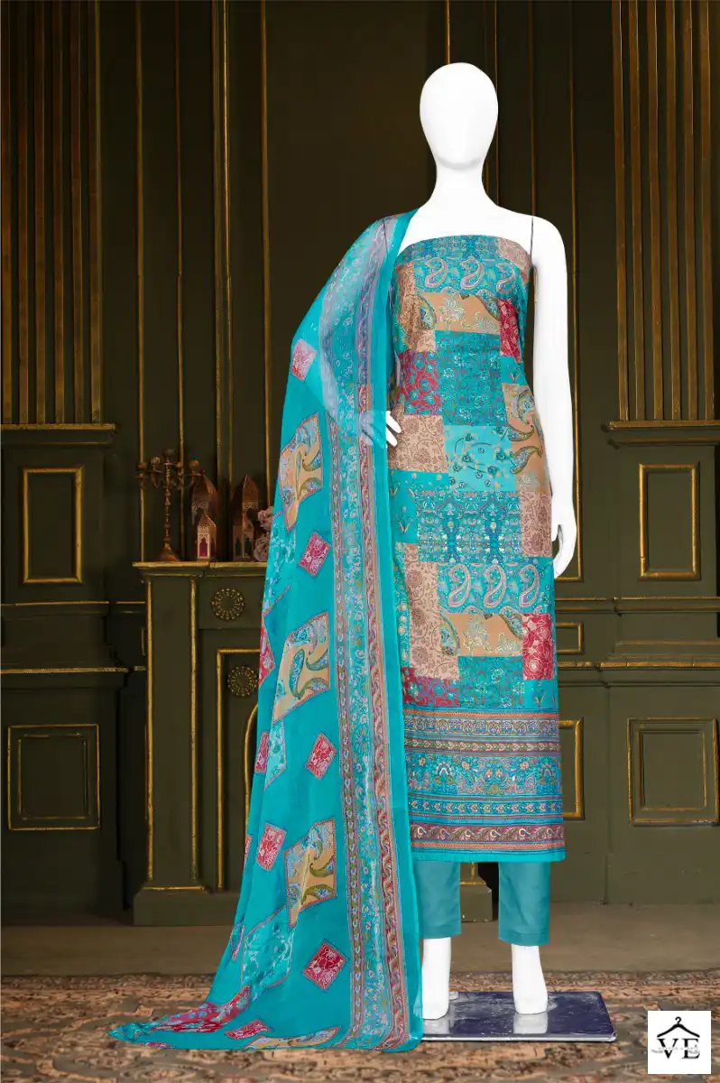 Bipson Kalarang 2321 Pure Modal Chanderi Wholesale Salwar Suit Catalog — Wholesale Salwar Suits, MPA wholesale from Surat - Gallery Image 4