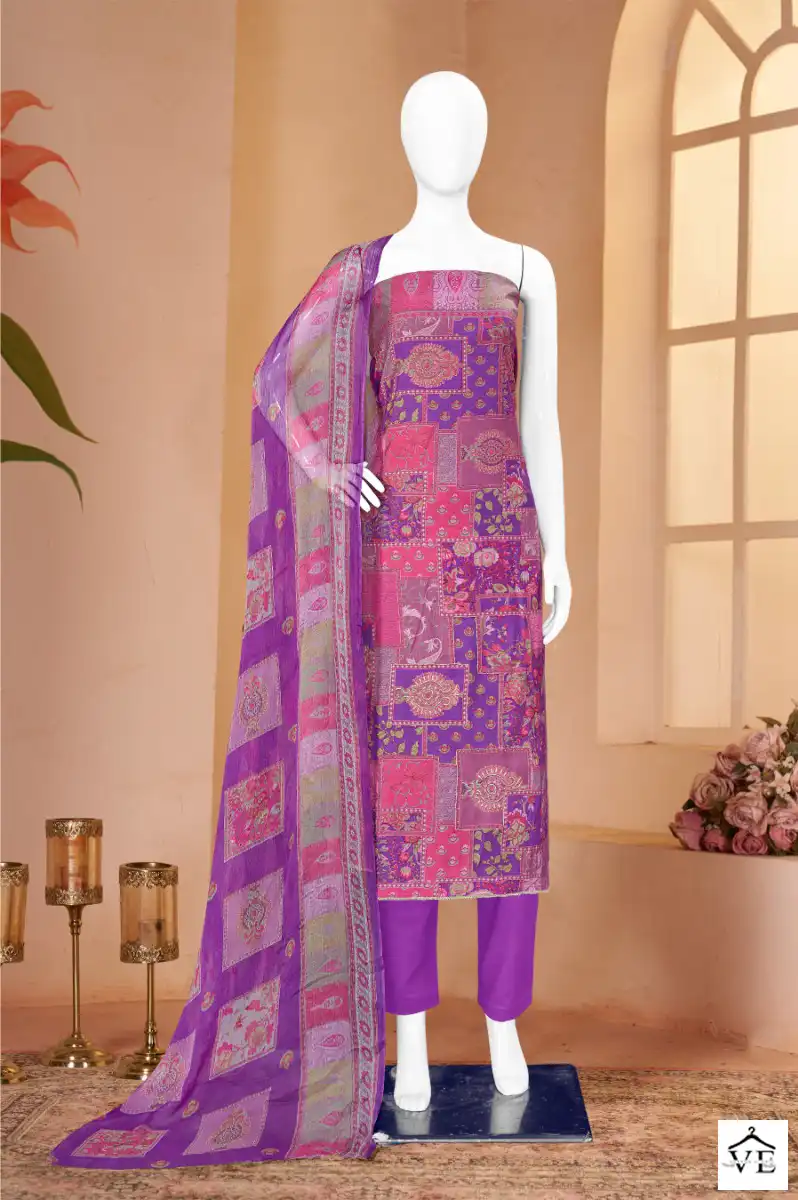 Bipson Kalarang 2322 Pure Modal Chanderi Wholesale Salwar Suit Catalog — Wholesale Salwar Suits, MPA wholesale from Surat - Gallery Image 2