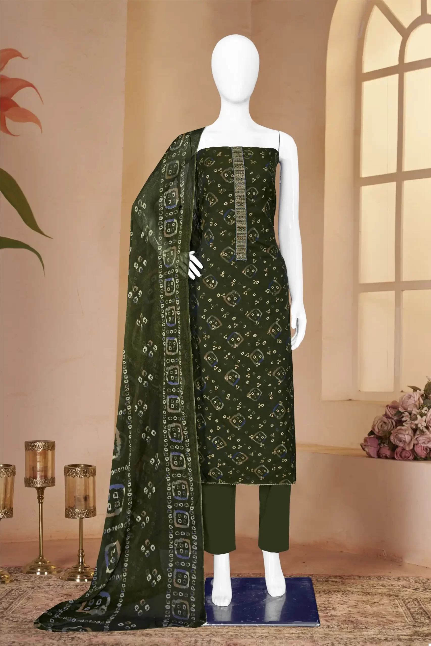 Bipson Kalarang 2333 Pure Muslin Wholesale Designer Salwar Suit Catalog - 4 Pcs Set — Wholesale Salwar Suits, MPA wholesale from Surat - Gallery Image 3
