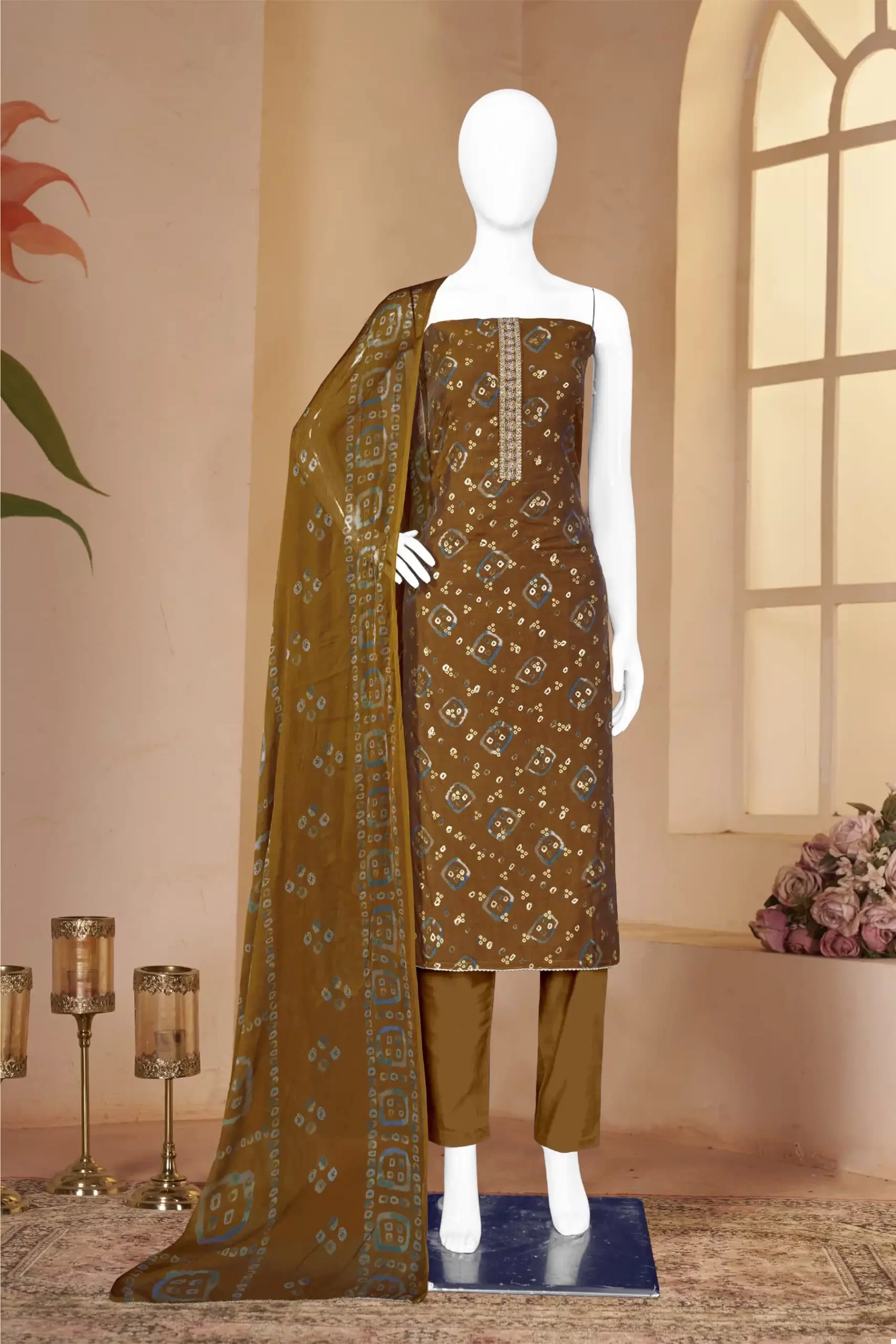 Bipson Kalarang 2333 Pure Muslin Wholesale Designer Salwar Suit Catalog - 4 Pcs Set — Wholesale Salwar Suits, MPA wholesale from Surat - Gallery Image 4
