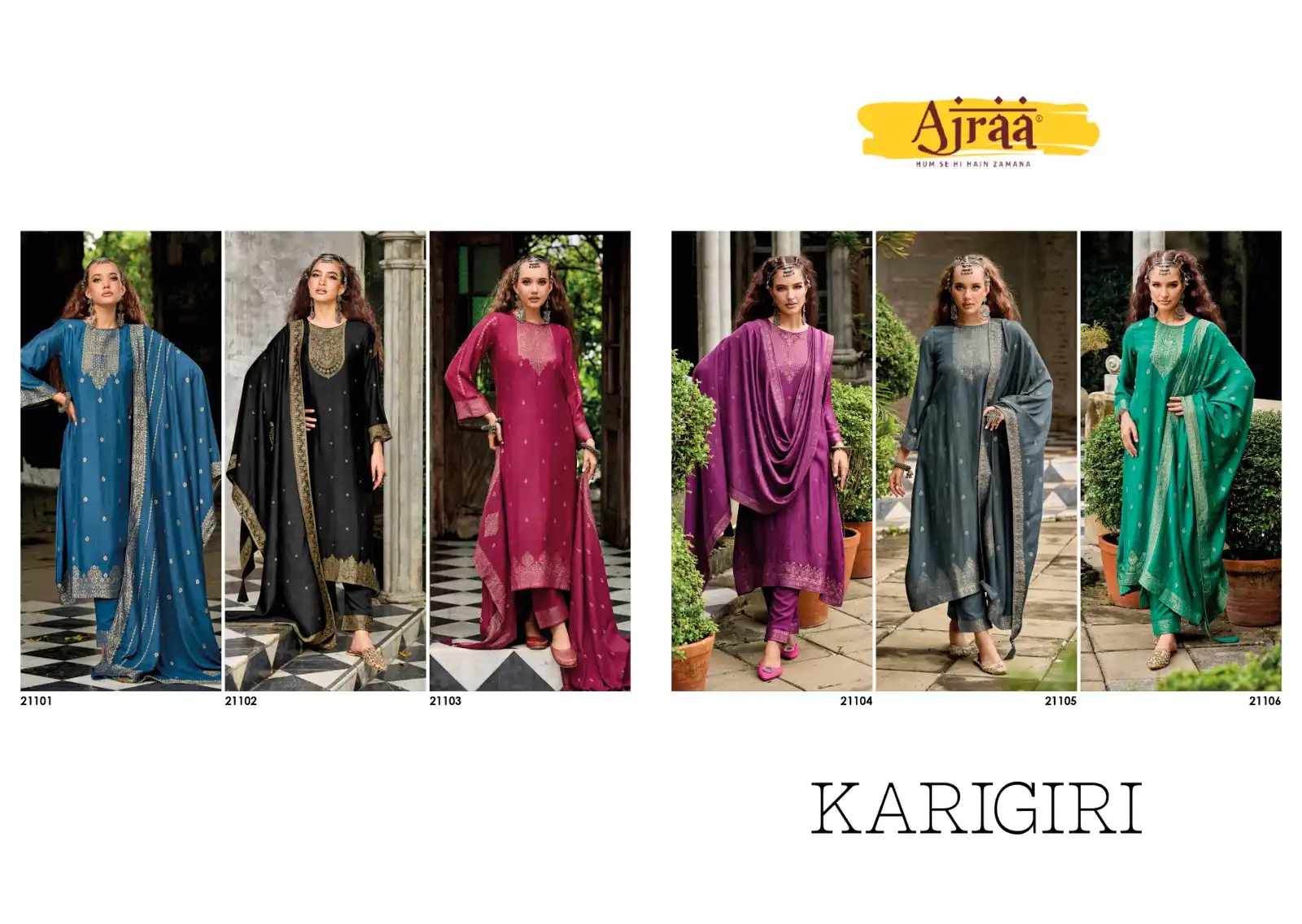Ajraa Karigiri Pure Viscose Pashmina Wholesale Designer Winter Wear Salwar Suit Catalog — Wholesale Salwar Suits, MPA wholesale from Surat — view 8