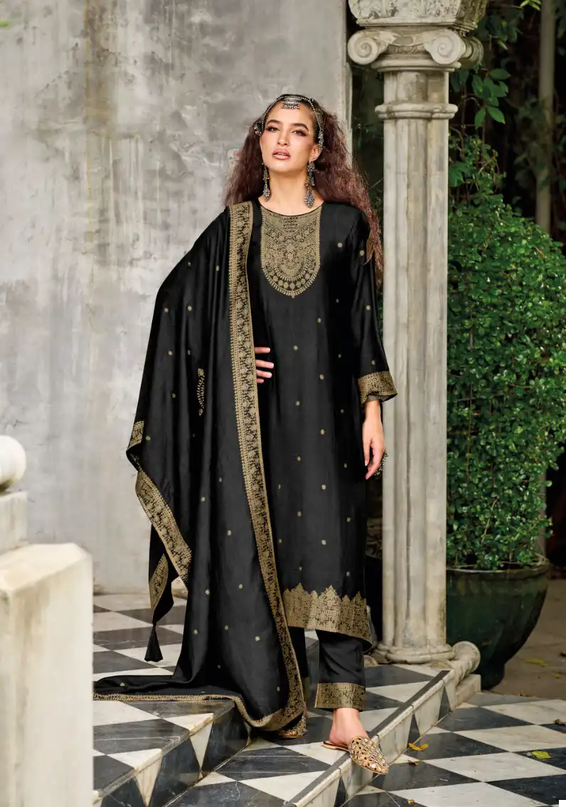 Ajraa Karigiri Pure Viscose Pashmina Wholesale Designer Winter Wear Salwar Suit Catalog — Wholesale Salwar Suits, MPA wholesale from Surat - Gallery Image 5