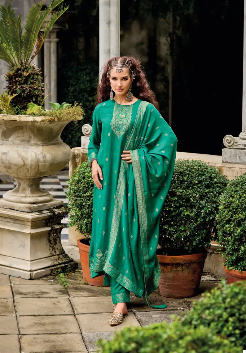Ajraa Karigiri Pure Viscose Pashmina Wholesale Designer Winter Wear Salwar Suit Catalog — Wholesale Salwar Suits, MPA wholesale from Surat - Gallery Image 6