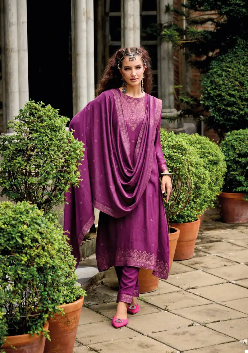 Ajraa Karigiri Pure Viscose Pashmina Wholesale Designer Winter Wear Salwar Suit Catalog — Wholesale Salwar Suits, MPA wholesale from Surat - Gallery Image 7
