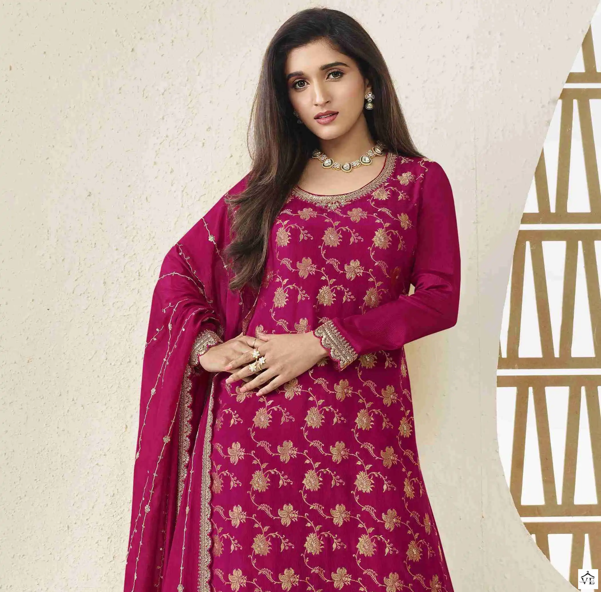 Vinay Fashion Karva Viscose Wholesale Designer Festive Wear Salwar Suit Catalog — Wholesale Salwar Suits, MPA wholesale from Surat — view 1