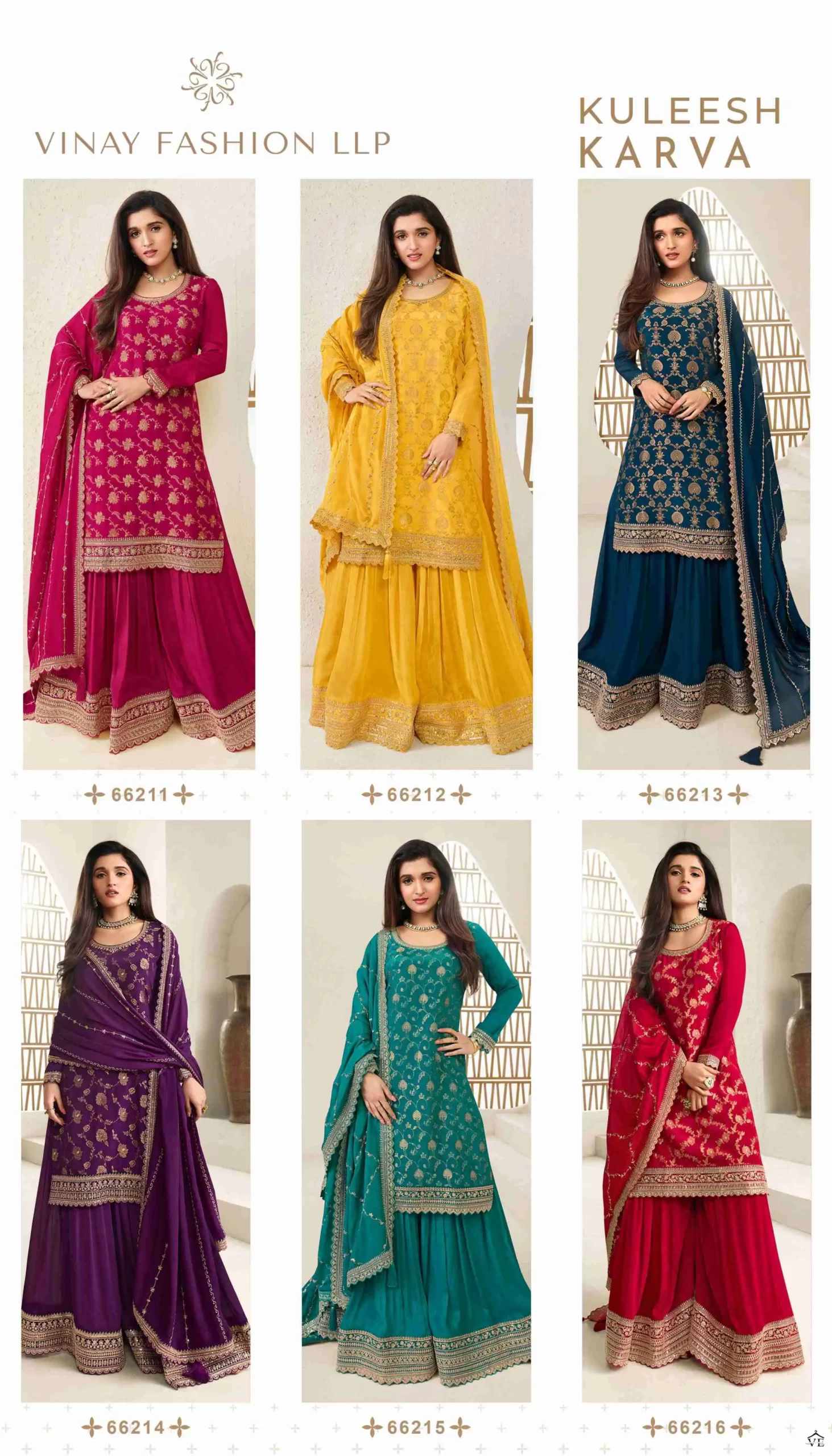 Vinay Fashion Karva Viscose Wholesale Designer Festive Wear Salwar Suit Catalog — Wholesale Salwar Suits, MPA wholesale from Surat — view 7