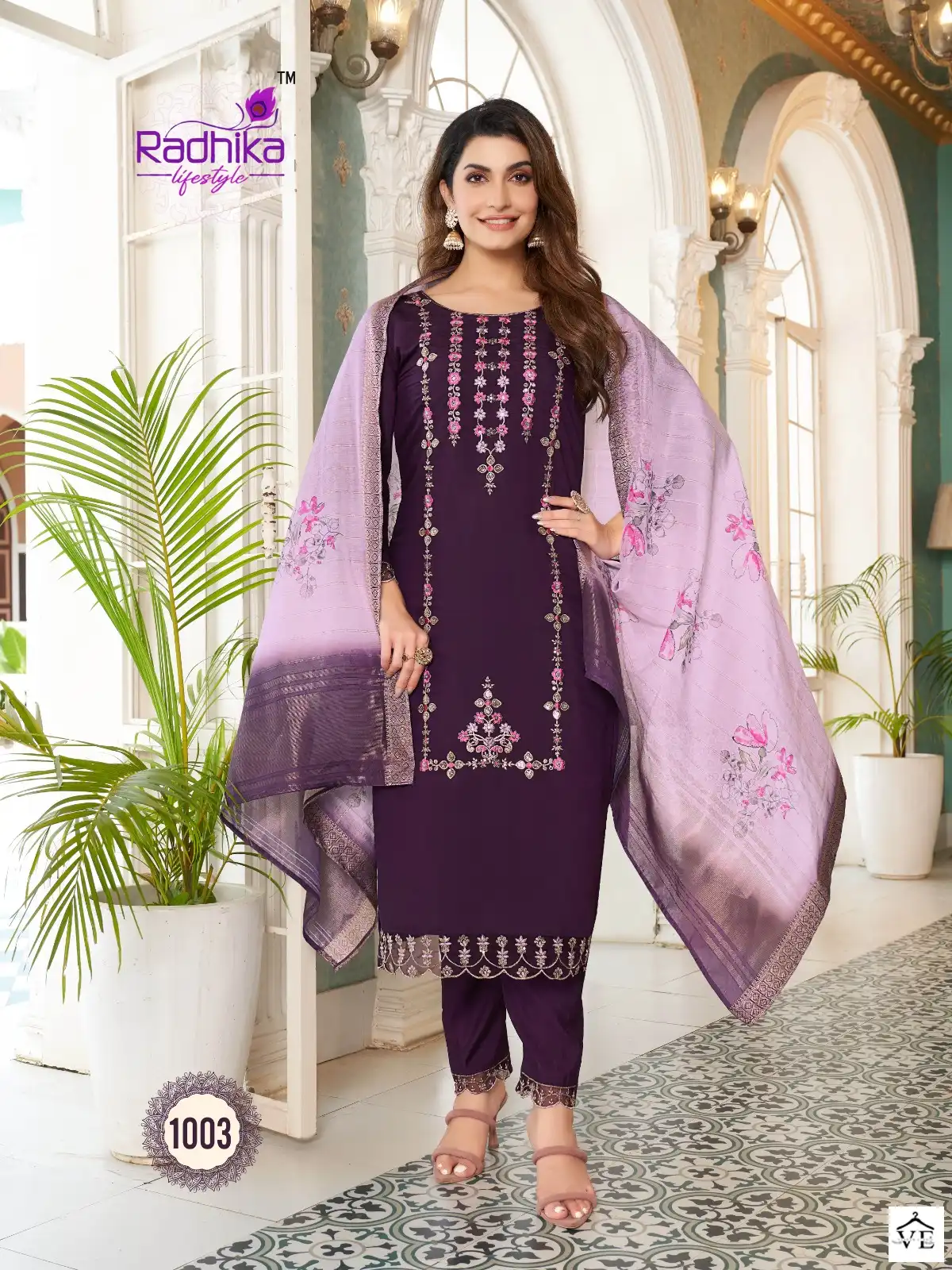 Radhika Lifestyle Kasturi Vol1 Pure Roman Silk Wholesale Designer Readymade Salwar Suit Catalog — Wholesale Salwar Suits, MPA wholesale from Surat - Gallery Image 2