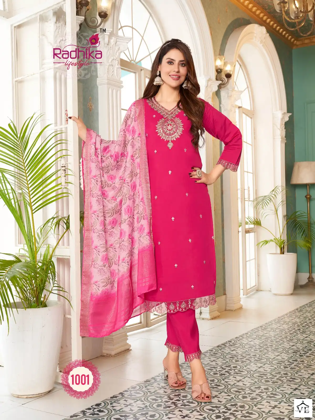Radhika Lifestyle Kasturi Vol1 Pure Roman Silk Wholesale Designer Readymade Salwar Suit Catalog — Wholesale Salwar Suits, MPA wholesale from Surat - Gallery Image 3