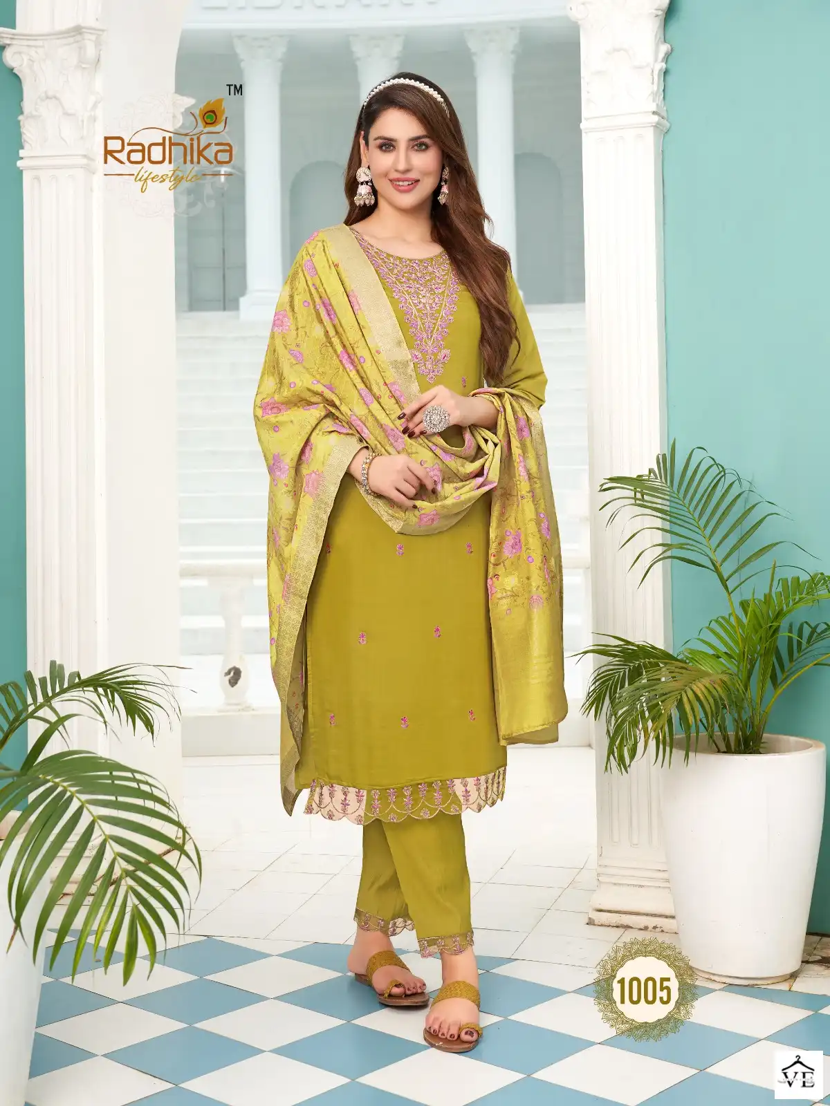 Radhika Lifestyle Kasturi Vol1 Pure Roman Silk Wholesale Designer Readymade Salwar Suit Catalog — Wholesale Salwar Suits, MPA wholesale from Surat - Gallery Image 5