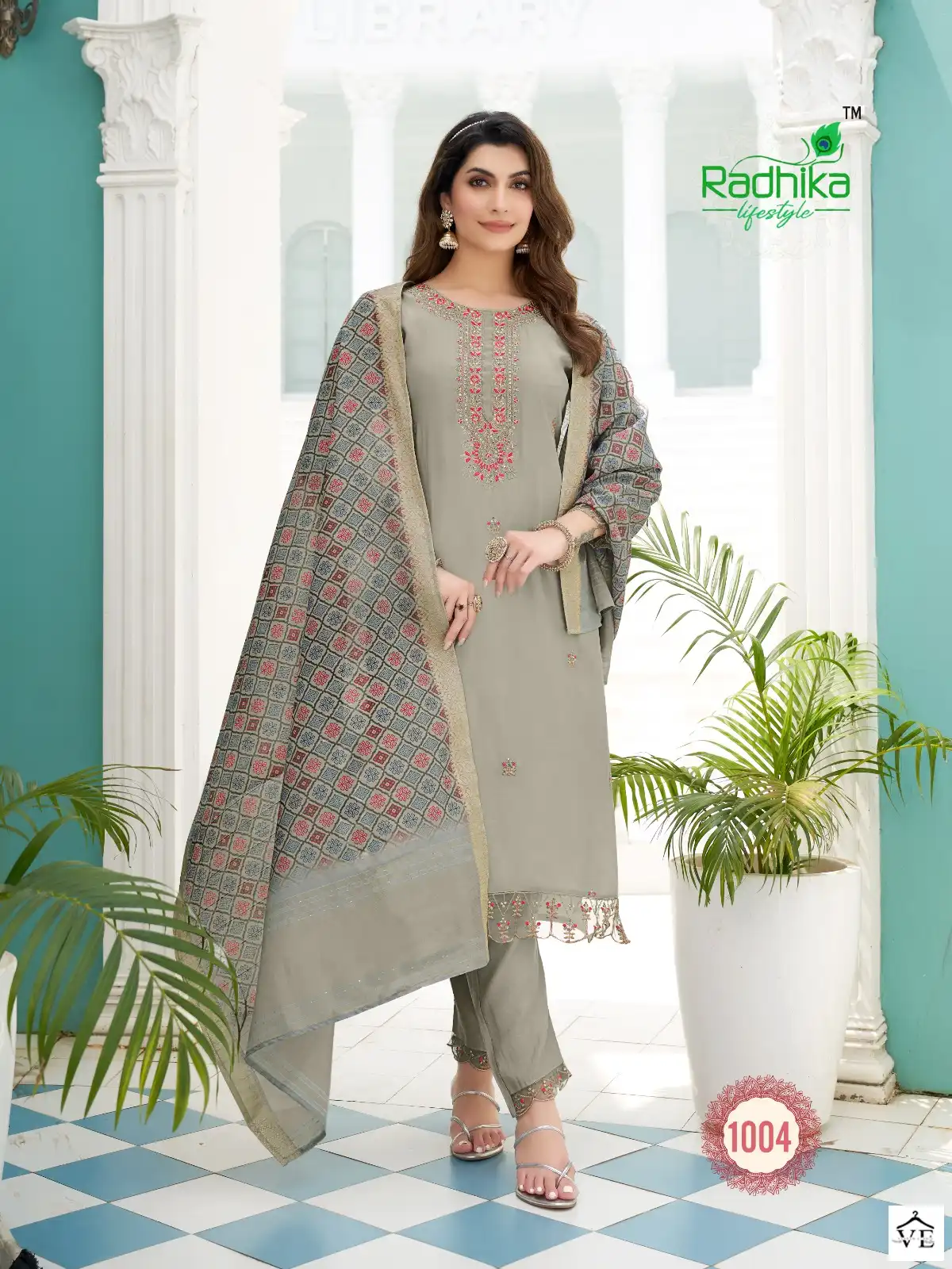 Radhika Lifestyle Kasturi Vol1 Pure Roman Silk Wholesale Designer Readymade Salwar Suit Catalog — Wholesale Salwar Suits, MPA wholesale from Surat - Gallery Image 6