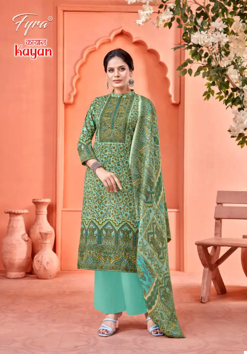 Fyra Kayan Pashmina Wholesale Swarovski Work Salwar Suit Catalog — Wholesale Salwar Suits, MPA wholesale from Surat - Gallery Image 3