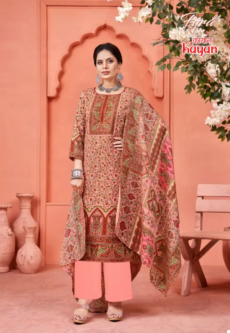 Fyra Kayan Pashmina Wholesale Swarovski Work Salwar Suit Catalog — Wholesale Salwar Suits, MPA wholesale from Surat - Gallery Image 5