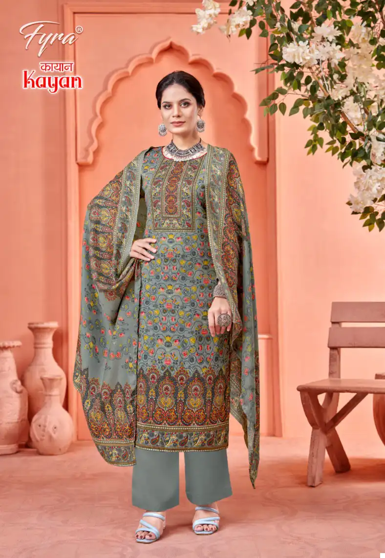 Fyra Kayan Pashmina Wholesale Swarovski Work Salwar Suit Catalog — Wholesale Salwar Suits, MPA wholesale from Surat - Gallery Image 6