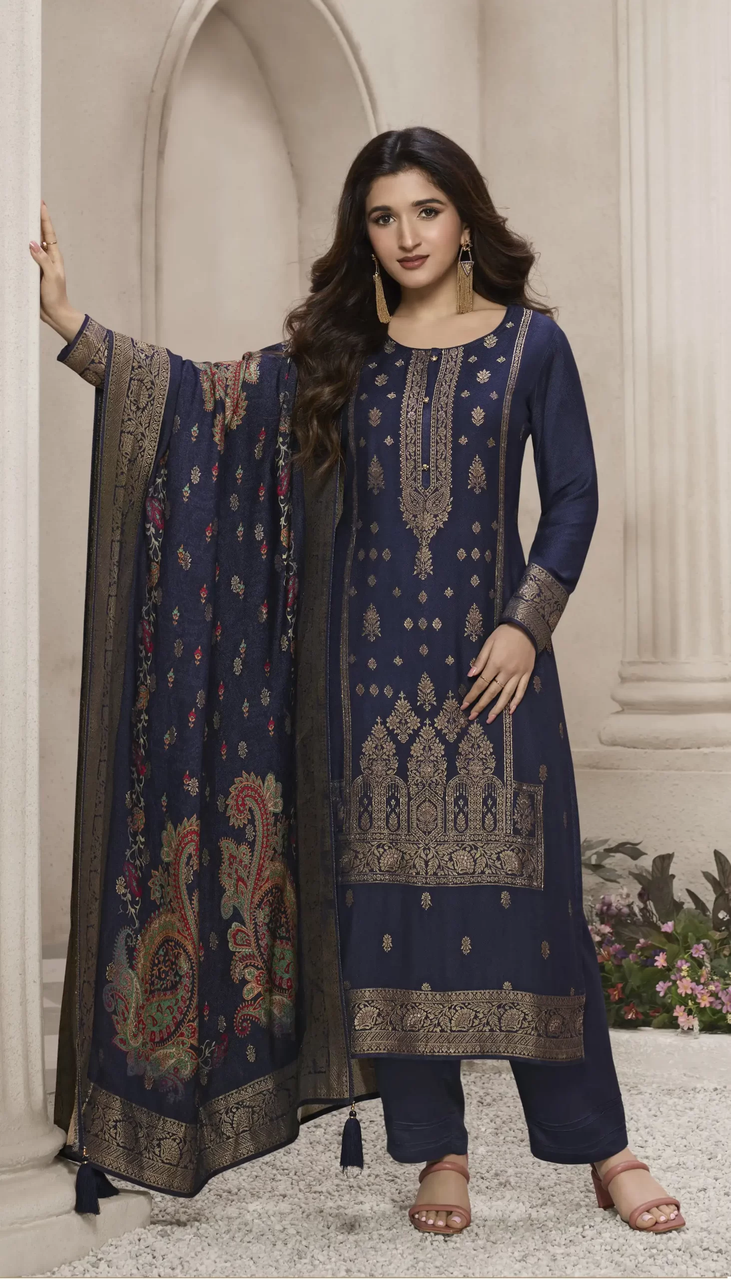 Vinay Fashion Kervin Aadhira 6 Viscose Pashmina Wholesale Designer Salwar Suit Catalog — Wholesale Salwar Suits, MPA wholesale from Surat - Gallery Image 2