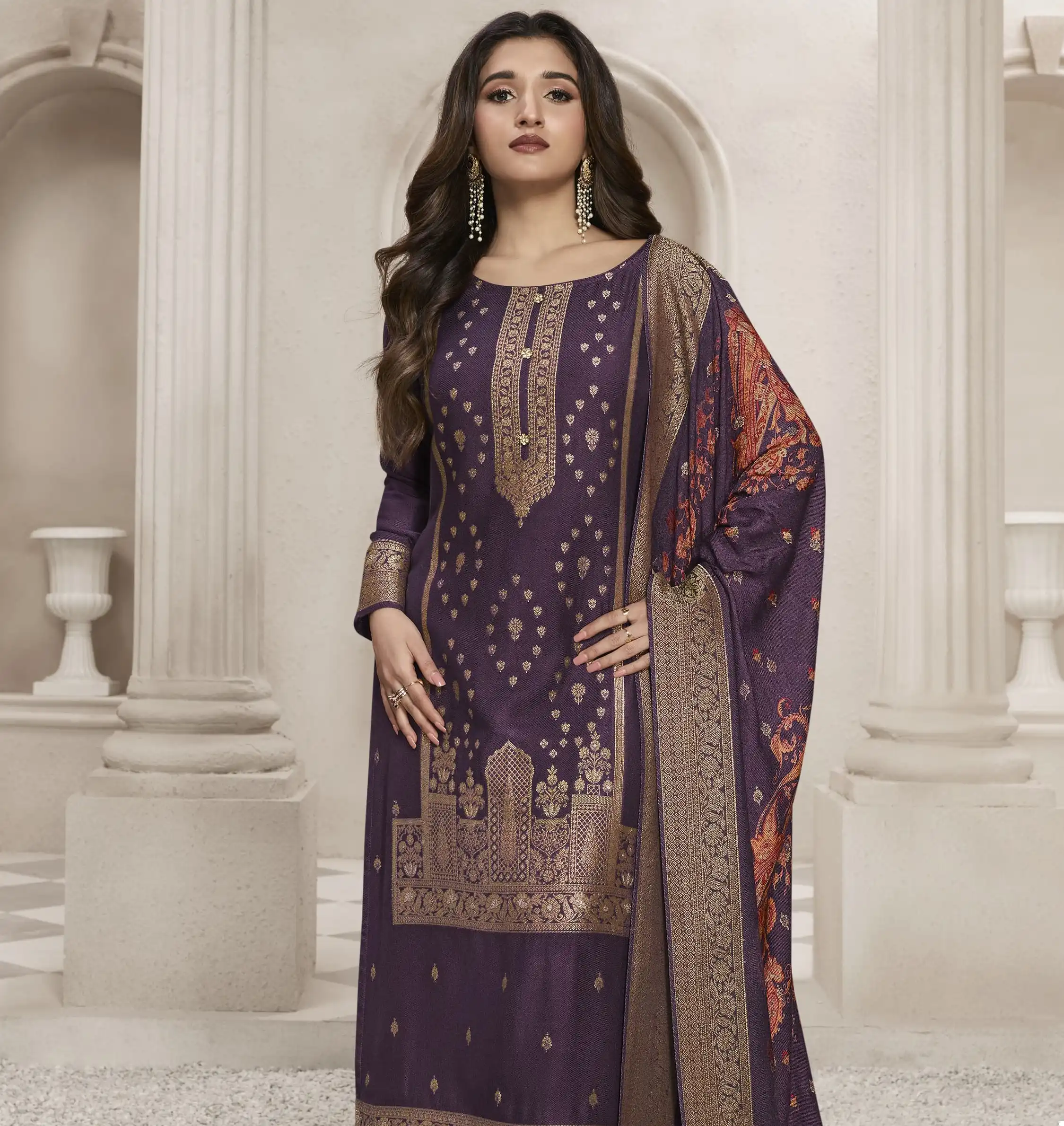 Vinay Fashion Kervin Aadhira 6 Viscose Pashmina Wholesale Designer Salwar Suit Catalog — Wholesale Salwar Suits, MPA wholesale from Surat — view 1