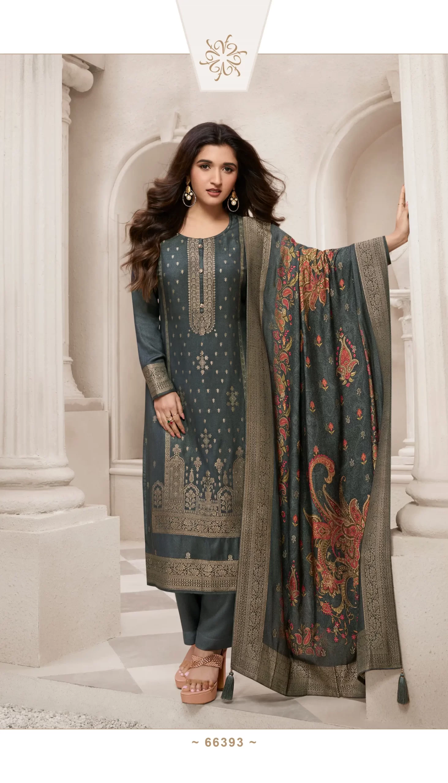 Vinay Fashion Kervin Aadhira 6 Viscose Pashmina Wholesale Designer Salwar Suit Catalog — Wholesale Salwar Suits, MPA wholesale from Surat - Gallery Image 6